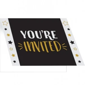 Adventure Begins Foldover Invitations 8 Pack 6" x 3.5" Happy Retirement Party - Picture 1 of 1