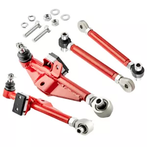4x Front Lower Control Arms High Angle Tension Rods for Nissan 240SX S14 1989-94 - Picture 1 of 12