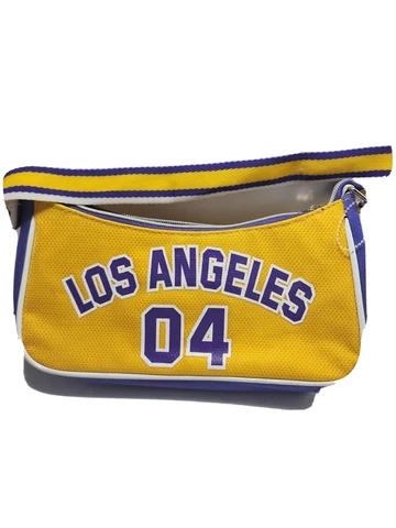 Los Angeles Lakers #04 Purse Woman's Casual Bag With Small Wallet Cover