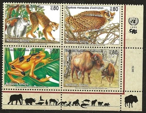 UN Scott #Geneva 264-67, Inscription Block 1995 Complete FVF MNH - Picture 1 of 1
