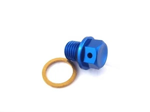 Vite scarico olio blu adatta per Husqvarna 701 / FE / FX / TE / FC - Foto 1 di 3