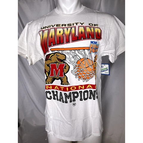 Maryland Terrapins 2002 National Champions '47 Vintage Tubular Men's T-Shirt NWT Cover
