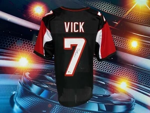 MICHAEL VICK AUTOGRAPHED CUSTOM ATLANTA FALCONS BLACK JERSEY BAS AUTHENTICATED - Picture 1 of 2