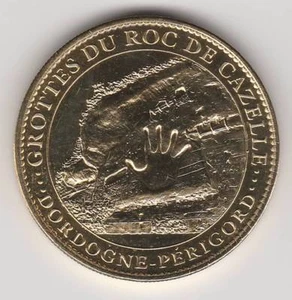 2009 TOKEN MEDAILLE SOUVENIR A-B -- 24 620 N°3 GROTTES DU ROC DE CAZELLE / CAVES - Imagen 1 de 2
