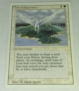 Island Sanctuary - Revised - Magic The Gathering - MTG LP - Picture 1 of 2