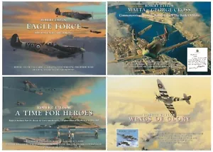 Robert Taylor Brochure LOT of 4 WW2 Spitfire Battle of Britain Eagle Force - Picture 1 of 1