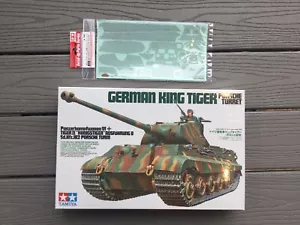 TAMIYA 1/35 WW II GERMAN KING TIGER II TANK PORSCHE TURRET W/ ZIMMERT SET 35169 - Picture 1 of 1