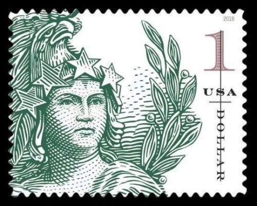 #5295 2018 $1 Statue of Freedom  - MNH - Image 1 of 1