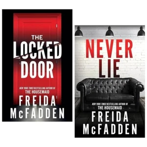 Freida McFadden 2 Books Collection Set Never Lie & The Locked Door Paperback - Imagen 1 de 1