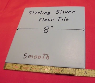 1 шт. * Серебро-серый * керамика / фарфор напольная плитка 8 «X 8» новый - Изображение 1 из 4