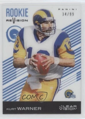 2015 Panini Clear Vision Blue /99 Kurt Warner #87 HOF - Image 1 of 2