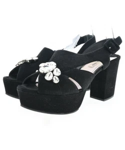 Sandalias MIU MIU para mujer talla 37,5 gamuza negra - Imagen 1 de 7
