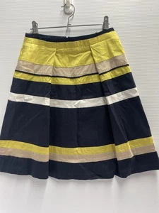 Veronika Maine Australian Made Cotton Zip Up Midi Skirt Size Small Pleat Colours - Picture 1 of 3