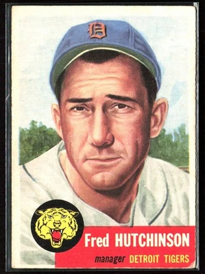 Fred Hutchinson 1953 Topps L #72 Tigres de Detroit Foto 1 de 3