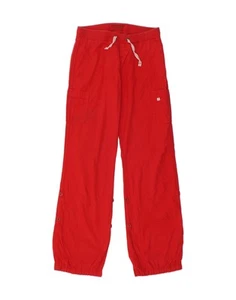 WOOLRICH Womens Cargo Trousers UK 6 XS W28 L31 Red Cotton AY05 - Picture 1 of 3