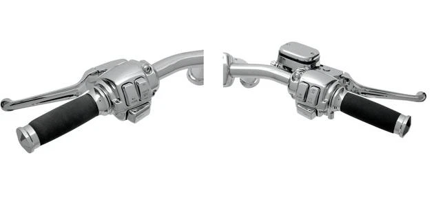 Controles de manillar DS mecánicos. Embrague con interruptores disco único cromado Harley Davidson Foto 1 de 1