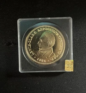 #12 Proof 1904 $1 24kt Gold AMERICAN COIN LOUIS & CLARK AMERICA Sealed 1/100 - Picture 1 of 7