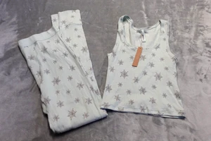 Juego de Tanque y Leggings Skims Grande Frost Copo de Nieve Algodón Costilla para Dormir ST-SET-6573W - Imagen 1 de 9