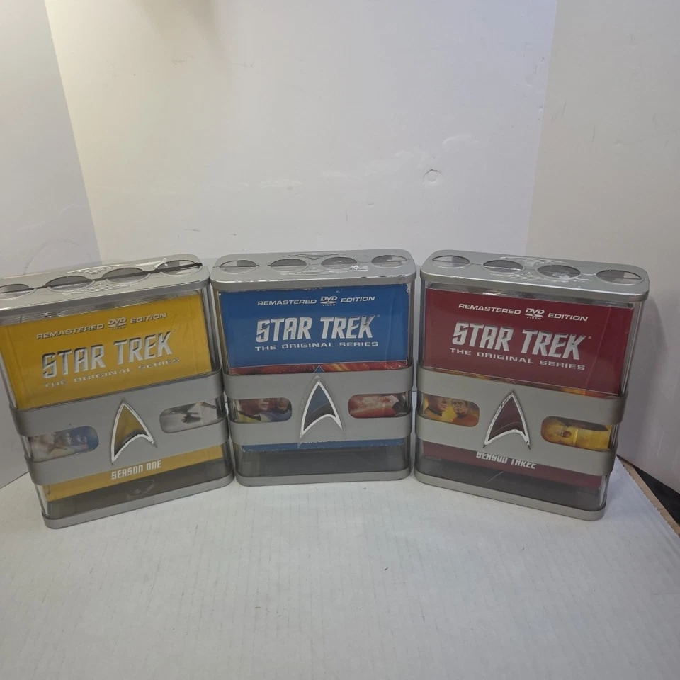 Star Trek The Complete Original Series Season 1-3 Remastered DVD Edition 1,2,3 Foto 1 de 4