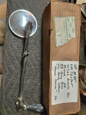 Espejo retrovisor exterior remoto GM NOS 1953 1954 Chevrolet Bel Air 210 150 raro Foto 1 de 4