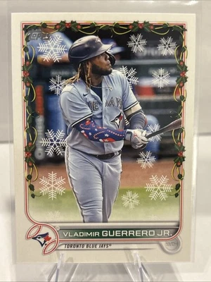 2022 Topps Holiday - Variation Vladimir Guerrero Jr. #HW10 Holiday Sleeve - Image 1 of 2