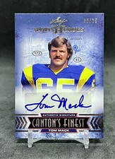 2013 Leaf Sports Heroes Canton's Finest Tom Mack Blue Auto /25 #CF-TM1  HOF