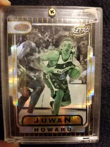 1996 Bowman's Best Retro Atomic Refractor #TB20 Juwan Howard Washington Bullets