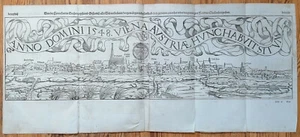 Münster Cosmographia Original Holzschnitt Ansicht Wien Österreich - 1592 - Picture 1 of 4