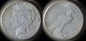 Errors : 1922S Peace $1 Missaligned Revers , VF Rare IREC868 - Picture 1 of 1