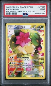 PSA 9 Pokemon Shaymin XY115 Mythical Collection Full Art Holo Black Star Promo - Picture 1 of 2