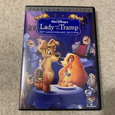 Walt Disney's Lady and Tramp 50th Anniversary Platinum Edition Movie DVD 2 Disc - Image 1 of 4