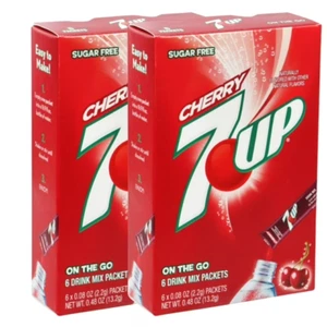 7UP Lemon Lime Singles to Go Powdered Drink Mix, Zero Sugar, Low-Calorie Fruity - Picture 1 of 3