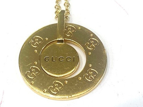 GUCCI Collana Ciondolo Mobile Icona Oro Giallo 18K Doppia G 14 70 Grammi