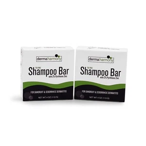 Barra de champú 2 % piritiona zinc caspa y dermatitis seborreica árbol de té 2 barras - Imagen 1 de 2