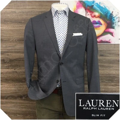 Blazer para Hombres Ralph Lauren Abrigo Deportivo Chaqueta Informal Talla 42L Calce Ajustado Traje de Lana Foto 1 de 4