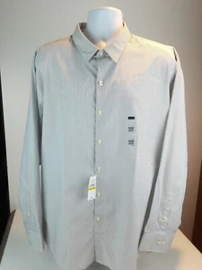NWT Van Heusen Studio Slim Fit Men's Cotton Blend Striped Dress Shirt Size XXL - Picture 1 of 12