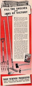 1943 True Temper Tools Vintage Print Ad Jars of Victory WWII Garden Rake Shovel - Picture 1 of 3