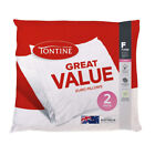 2pc Tontine Great Value Euro Firm Softness Pillows Cotton/polyester Home Bedding