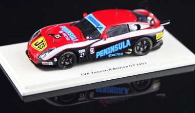 1:43 SPARK SCTR 05 TVR TOSCAN T400 R # 23 PENINSULA BRITISH GT 2003 Foto 1 de 2