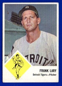 FRANK LARY tigers 1963 FLEER #14 VERY GOOD 