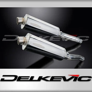 Triumph 900 Sprint 1993-1998 Slip On 14" Oval Stainless Exhaust Muffler Kit - Picture 1 of 4