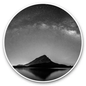 2 x Vinyl Stickers 20cm (bw) - Milky Way Galaxy Night Sky #43962 - Bild 1 von 8