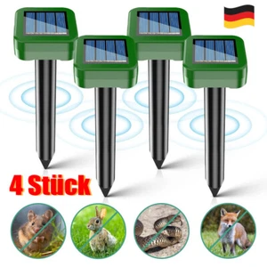 4X Solar Maulwurfschreck Maus Wühlmaus Vertreiber Maulwurf Maulwurffalle Abwehr - Bild 1 von 12