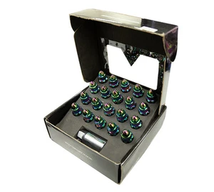 NRG STEEL LUG NUT 500 SERIES WITH BULLET SHAPED ENDS 12X1.5 FOR CIVIC INTEGRA  - Picture 1 of 5