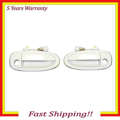 Outside Door Handle Set 2 For 95-99 Toyota Avalon 040 Super White II Front Pair - Image 1 of 4