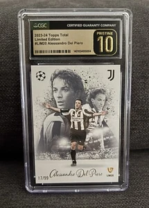 2023/24 Topps Total Football Limited /99 Alessandro Del Piero CGC Pristine 10 - Bild 1 von 2