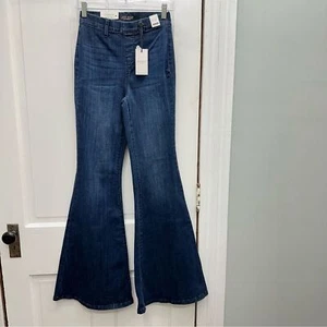 NWT Judy Blue high waist pull on super flare bell bottom jeans women's 0 tall - Picture 1 of 7