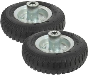 2X 2.50-4 ruedas de carretilla rueda de repuesto neumáticos rueda neumática rueda rodamiento de bolas Ø16 - Imagen 1 de 5