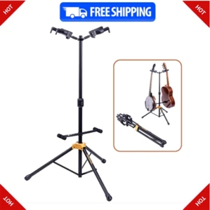 Hercules Stands GS422B PLUS Dual Guitar Stand with Auto Grip System and Foldable - Picture 1 of 5