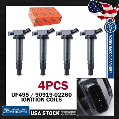 Bobinas de encendido OEM de alta calidad 4 piezas UF495 90919-02260 para Scion tC 2011-2016 Foto 1 de 4